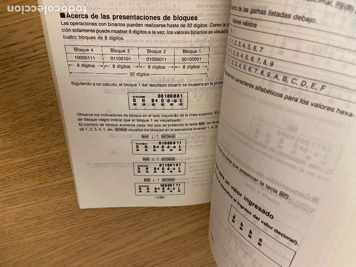 Libros de segunda mano: MANUAL PARA CALCULADORA CASIO FX-5500L - Foto 5