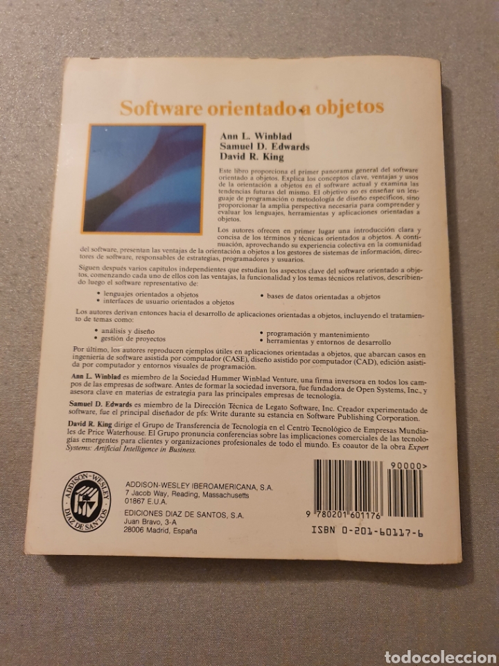 Libros de segunda mano: Software orientado a objetos ADDISON-WESLEY/DIAZ DE SANTOS - Foto 2
