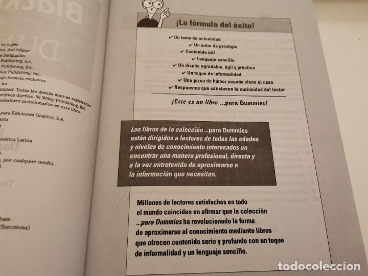 Libros de segunda mano: BLACKBERRY PARA DUMMIES ROBERT KAO Y DANTE SARIGUMBA 2008 - Foto 3