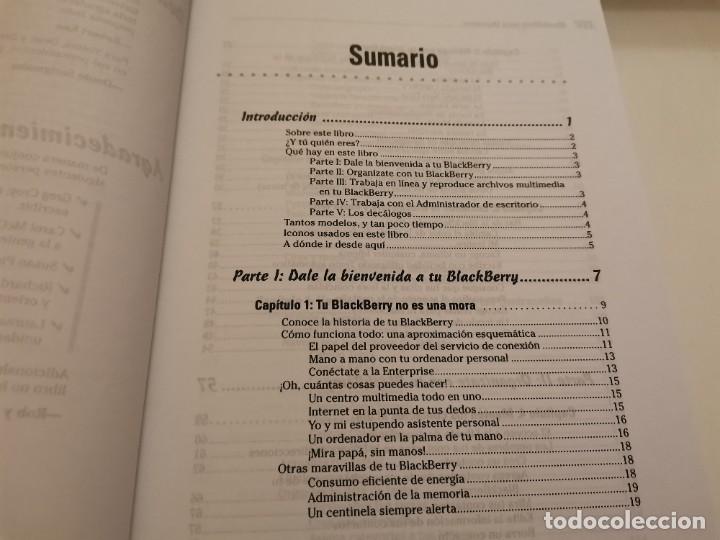 Libros de segunda mano: BLACKBERRY PARA DUMMIES ROBERT KAO Y DANTE SARIGUMBA 2008 - Foto 4