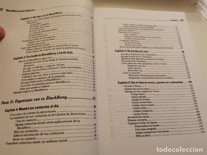 Libros de segunda mano: BLACKBERRY PARA DUMMIES ROBERT KAO Y DANTE SARIGUMBA 2008 - Foto 5