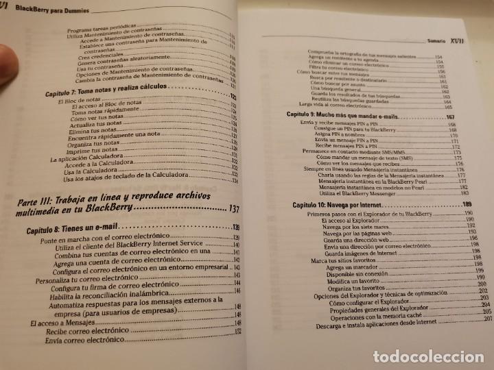 Libros de segunda mano: BLACKBERRY PARA DUMMIES ROBERT KAO Y DANTE SARIGUMBA 2008 - Foto 6