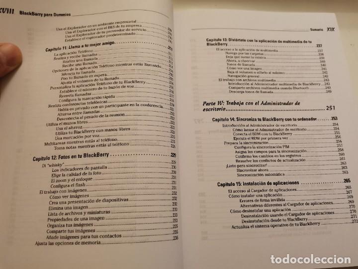 Libros de segunda mano: BLACKBERRY PARA DUMMIES ROBERT KAO Y DANTE SARIGUMBA 2008 - Foto 7