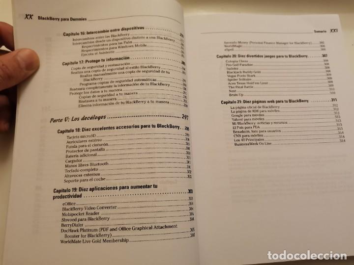 Libros de segunda mano: BLACKBERRY PARA DUMMIES ROBERT KAO Y DANTE SARIGUMBA 2008 - Foto 8