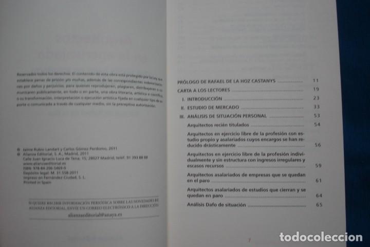 Libros de segunda mano: ARQUITECTOS EN LA ENCRUCIJADA - ALIANZA EDITORIAL 2011 - Foto 2