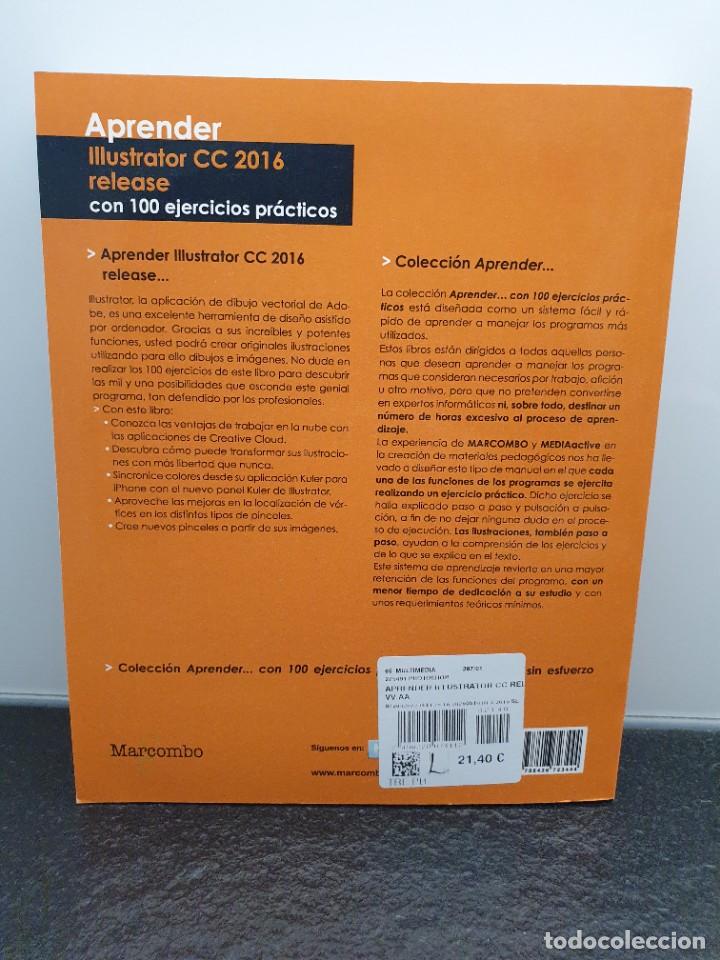 Libros de segunda mano: Aprender Illustrator CC 2016 release con 100 ejercicios pr&aacute;cticos - Foto 2