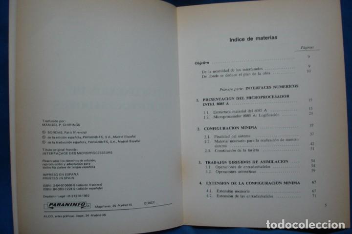 Libros de segunda mano: INTERCONEXI&Oacute;N DE MICROPROCESADORES - M. ROBIN y TH. MAURIN - PARANINFO 1982 - Foto 2