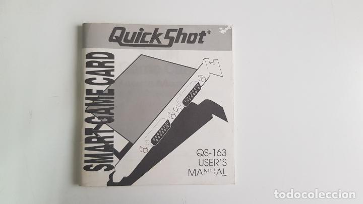Libros de segunda mano: QuickShot - Smart Game Card QS-163 USERS MANUAL (1992) - Foto 1