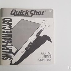 Libros de segunda mano: QUICKSHOT - SMART GAME CARD QS-163 USER'S MANUAL (1992)