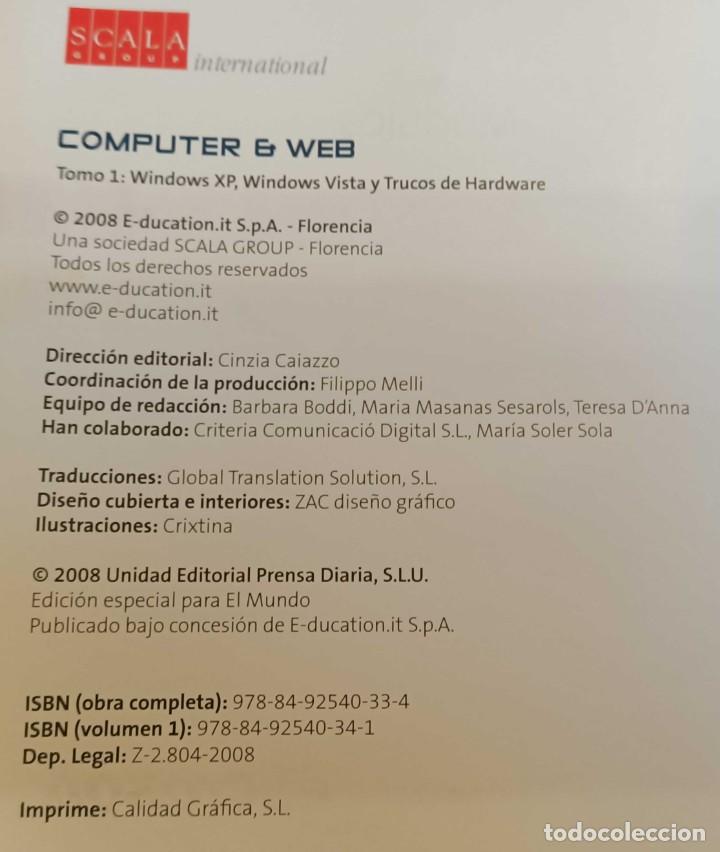 Libros de segunda mano: ❤️ LIBRO COMPUTER & WEB, EL CURSO DEFINITIVO 01, LIBRO DVD + 2 CD ROM, WINDOWS, 2008 - Foto 5