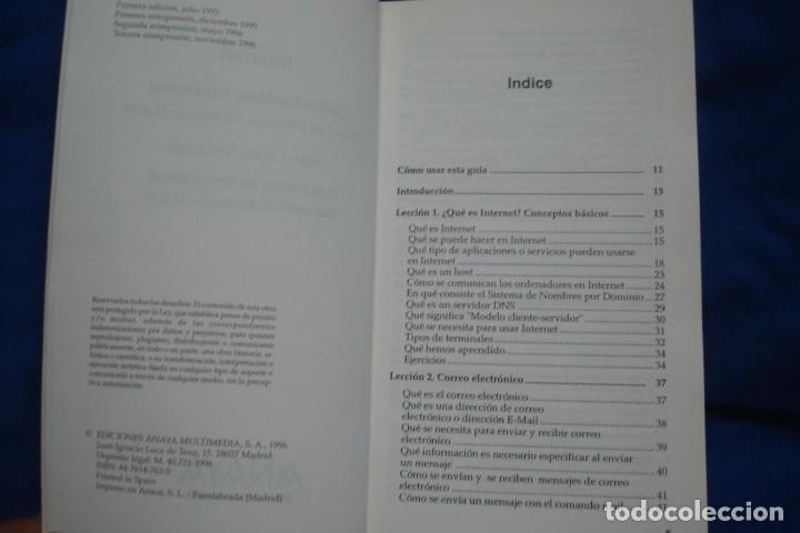 Libros de segunda mano: INTERNET - GUIA DE INICIACI&Oacute;N - ED ANAYA 1996 - Foto 2