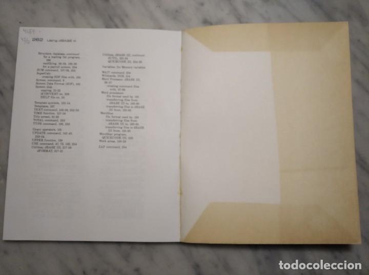 Libros de segunda mano: LIBRO USING DBASE III - EDWARD JONES - A&Ntilde;O 1985 - EN INGL&Eacute;S (OSBORNE MCGRAW-HILL) - Foto 7