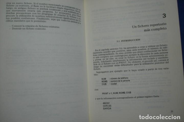 Libros de segunda mano: FICHEROS EN BASIC - C. DELANNOY - ED. PARANINFO 1985 - Foto 3