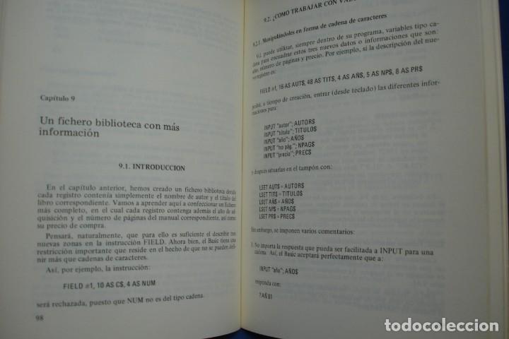 Libros de segunda mano: FICHEROS EN BASIC - C. DELANNOY - ED. PARANINFO 1985 - Foto 4