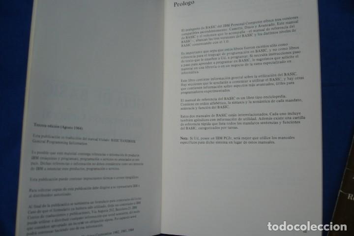 Libros de segunda mano: BASIC, REFERENCIA R&Aacute;PIDA + GU&Iacute;A DE BASIC - IBM 1984 - Foto 2