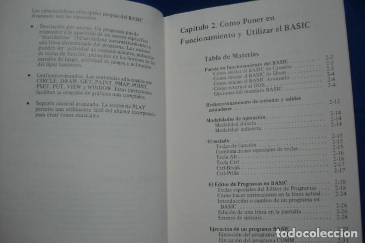 Libros de segunda mano: BASIC, REFERENCIA R&Aacute;PIDA + GU&Iacute;A DE BASIC - IBM 1984 - Foto 3