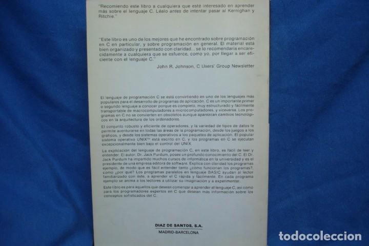 Libros de segunda mano: C GU&Iacute;A DE PROGRAMACI&Oacute;N - JACK PURDUM - ED. DIAZ DE SANTOS 1985 - Foto 5