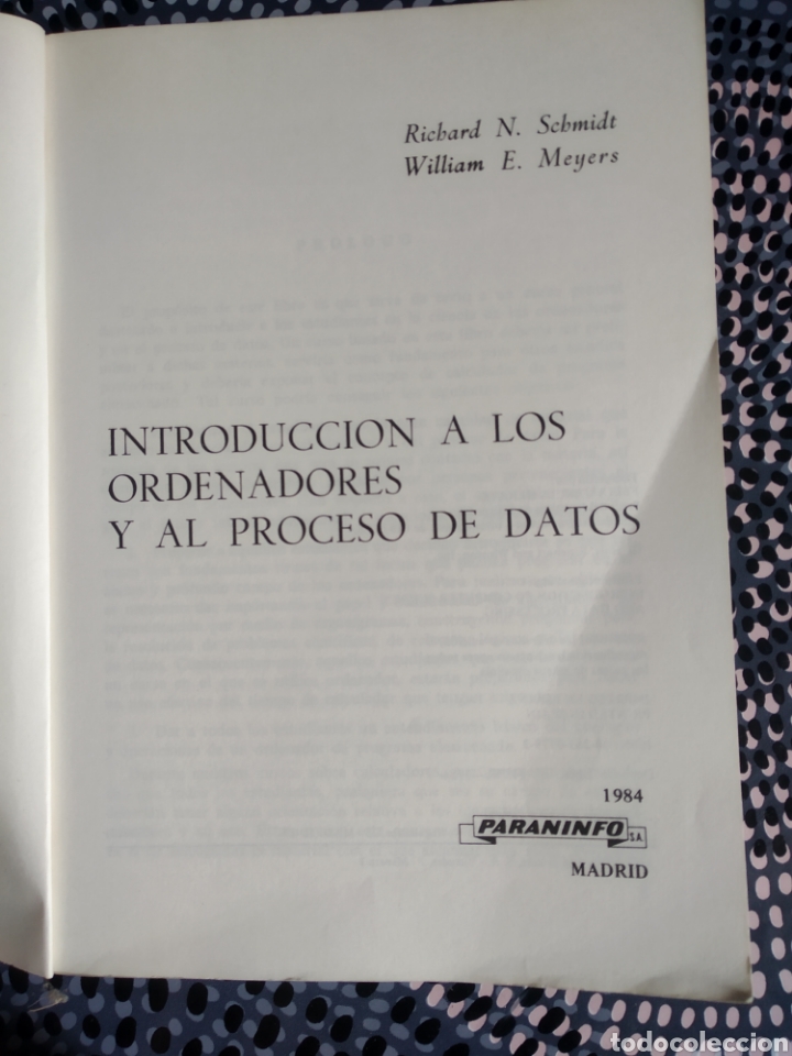Libros de segunda mano: INTRODUCCI&Oacute;N A LOS ORDENADORES Y AL PROCESO DE DATOS SMIDTH Y MEIER CUARTA EDICI&Oacute;N 1984 - Foto 2