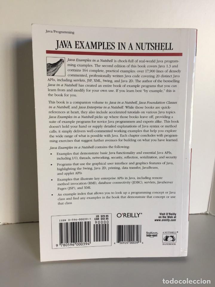 Libros de segunda mano: JAVA EXAMPLES IN A NUTSHELL. A TUTORIAL COMPANION TO JAVA. O&acute;REILLY. DAVID FLANAGAN. MANUAL JAVA. - Foto 2