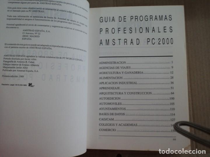 Libros de segunda mano: Guia de programas profesionales amstrad pc 2000 - Foto 2