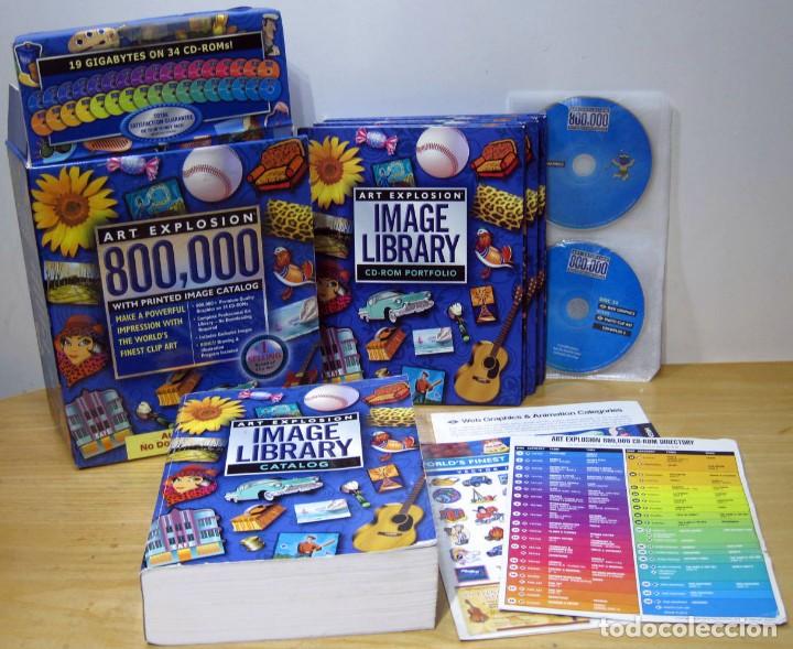 Libros de segunda mano: ART EXPLOSION 800.000, with printed image catalog. 34 CD. En Ingl&eacute;s. CLIP ART - Foto 1
