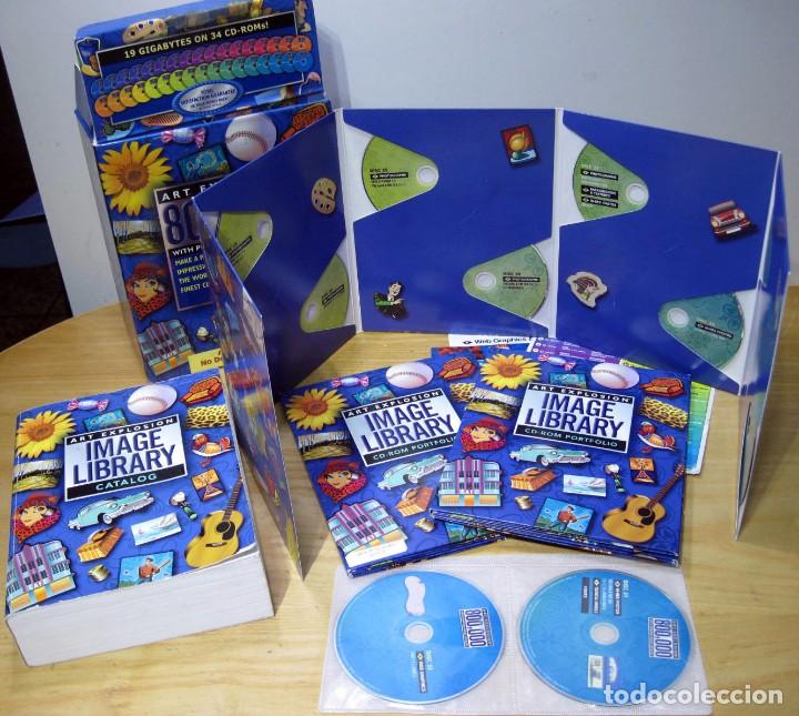 Libros de segunda mano: ART EXPLOSION 800.000, with printed image catalog. 34 CD. En Ingl&eacute;s. CLIP ART - Foto 2