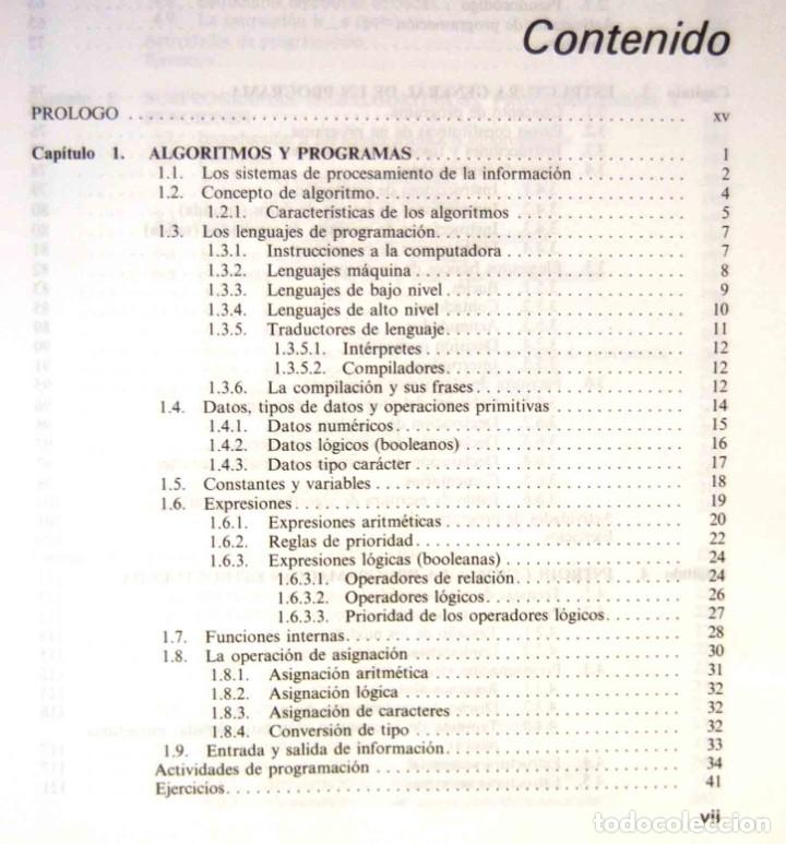 Libros de segunda mano: FUNDAMENTOS DE PROGRAMACI&Oacute;N. ALGORITMOS. ESTRUCTURAS DE DATOS. LUIS JOYANES AGUILAR -Ed. MCGRAW-HILL - Foto 2