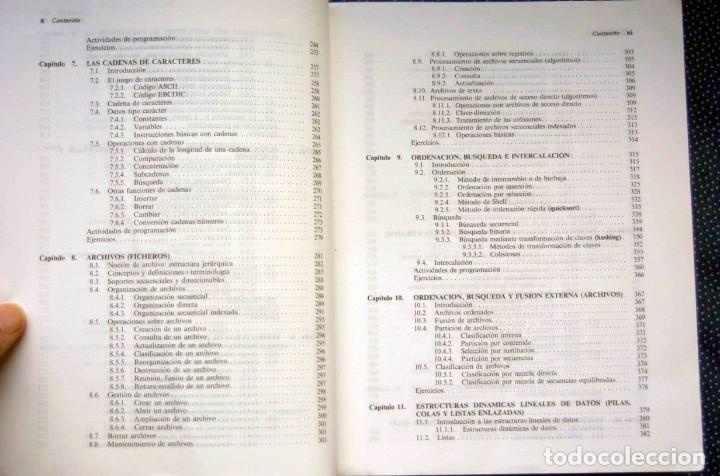 Libros de segunda mano: FUNDAMENTOS DE PROGRAMACI&Oacute;N. ALGORITMOS. ESTRUCTURAS DE DATOS. LUIS JOYANES AGUILAR -Ed. MCGRAW-HILL - Foto 3