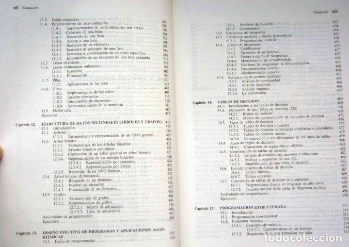 Libros de segunda mano: FUNDAMENTOS DE PROGRAMACI&Oacute;N. ALGORITMOS. ESTRUCTURAS DE DATOS. LUIS JOYANES AGUILAR -Ed. MCGRAW-HILL - Foto 5