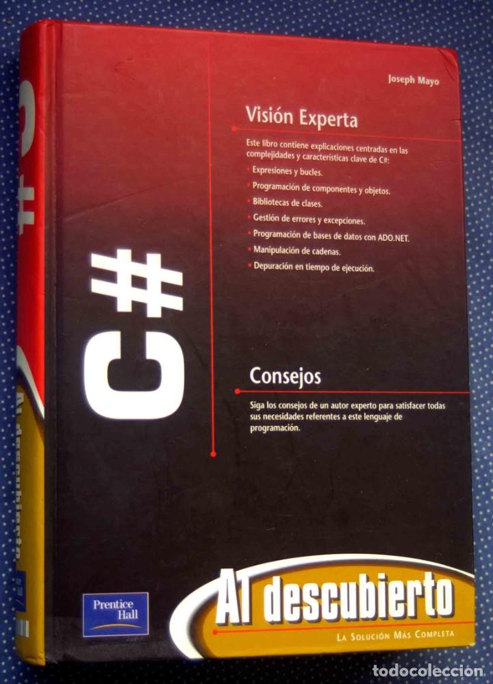 Libros de segunda mano: C# AL DESCUBIERTO - JOSEPH MAYO - Editorial PEARSON EDUCACI&Oacute;N - Foto 1