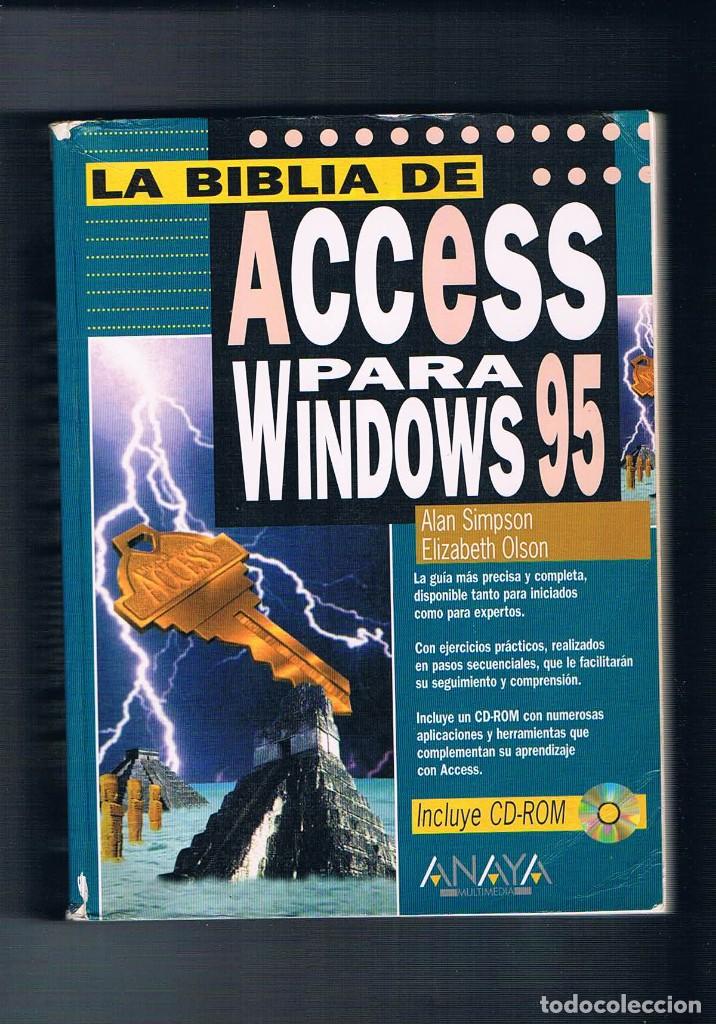 Libros de segunda mano: LA BIBLIA DE ACCESS PARA WINDOWS 95 ANAYA MULTIMEDIA 1996 **- - Foto 1