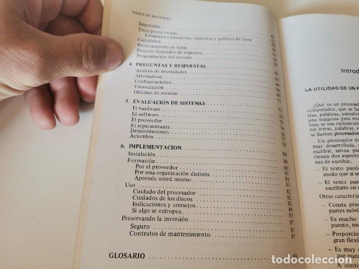 Libros de segunda mano: GU&Iacute;A F&Aacute;CIL PROCESO DE TEXTOS L. HOLLEEBACH ED. PARANINFO 1987 - Foto 4