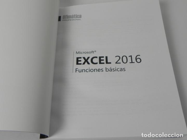 Libros de segunda mano: EXCEL 2016 (FUNCIONES B&Aacute;SICAS) OFIM&Aacute;TICA PROFESIONAL - ENI EDICIONES-2016 - Foto 3