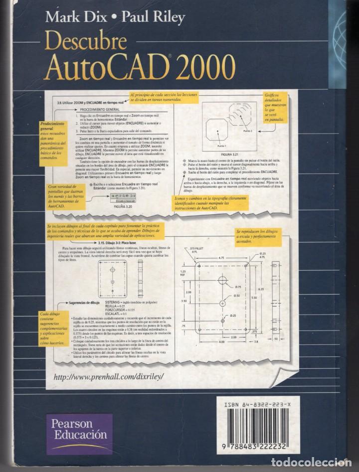 Libros de segunda mano: DESCUBRE AUTOCAD 2000 (MARK DIX / PAUL RILEY) PRENTICE HALL - Foto 2