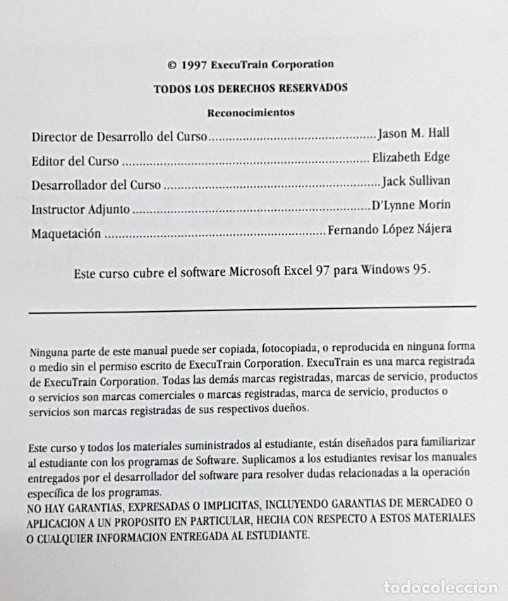 Libros de segunda mano: Manual de clases Microsoft Excel 97 Manejar datos. - Foto 3