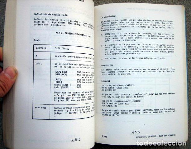 Libros de segunda mano: Manual de Mbasic. Escuela de inform&aacute;tica EDI - Foto 3