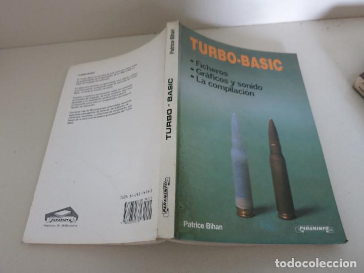 Libros de segunda mano: TURBO BASIC TURBO-BASIC PARANINFO PATRICE BIHAN - Foto 2