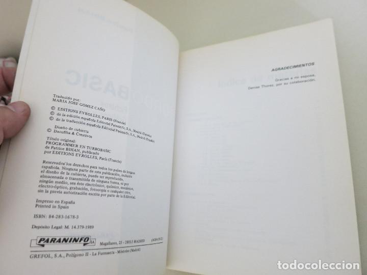 Libros de segunda mano: TURBO BASIC TURBO-BASIC PARANINFO PATRICE BIHAN - Foto 3
