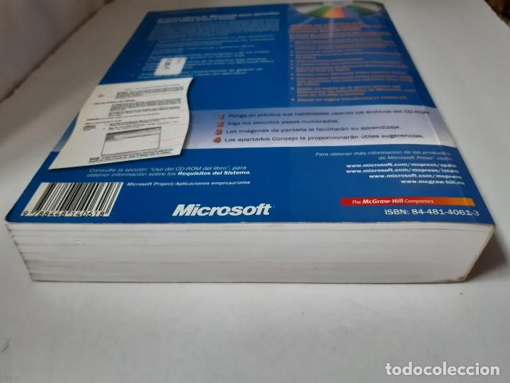 Libros de segunda mano: PASO A PASO MICROSOFT OFFICE PROJECT 2003 Y CDROM Carl Chatfield Timothy Johnson MacGrawHill TM - Foto 6
