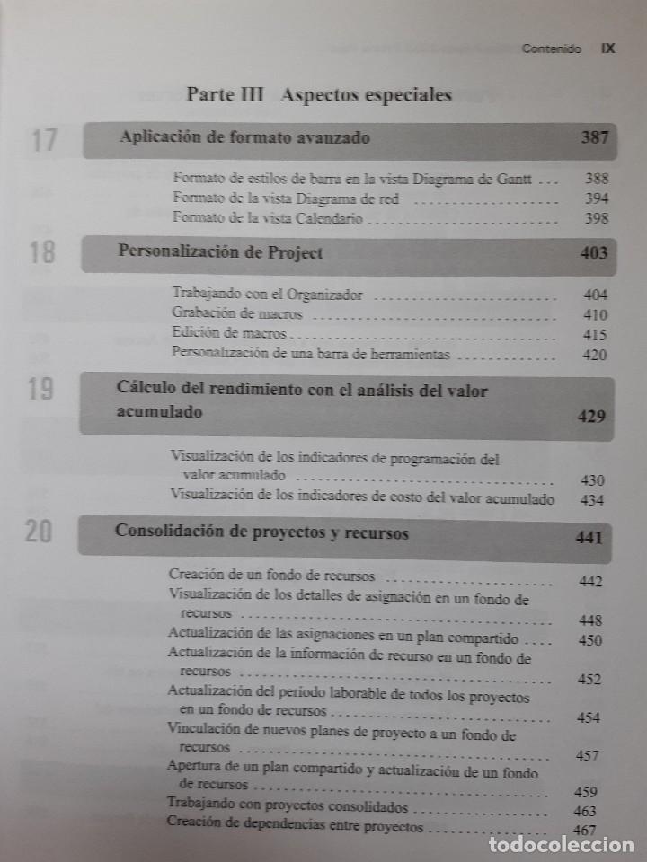 Libros de segunda mano: PASO A PASO MICROSOFT OFFICE PROJECT 2003 Y CDROM Carl Chatfield Timothy Johnson MacGrawHill TM - Foto 14