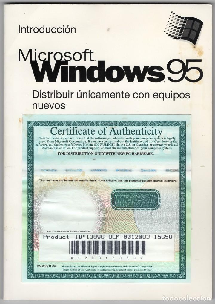 introduccion microsoft windows 95 - con certifi - Buy Used books about  informatics on todocoleccion