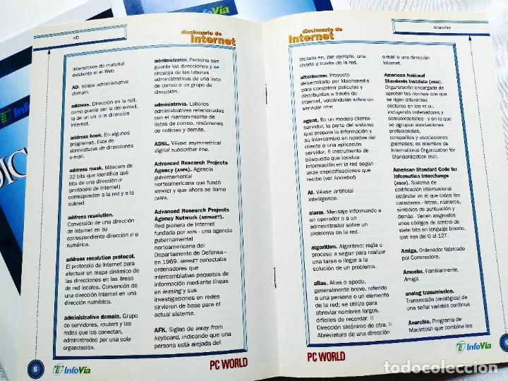Libros de segunda mano: INFOV&Iacute;A / PC WORLD - DICCIONARIO DE INTERNET - Foto 2