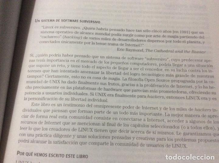 Libros de segunda mano: Linux: el libro de texto + CD - SARWAR, Syed Mansoor y OTROS Addison wesley 840 paginas - Foto 3