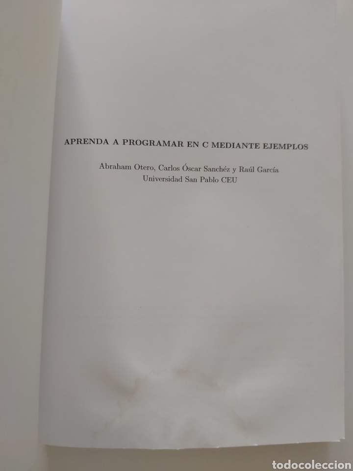 Libros de segunda mano: Libro Aprenda a programar en C mediante ejemplos. Editorial T&oacute;rculo - Foto 3