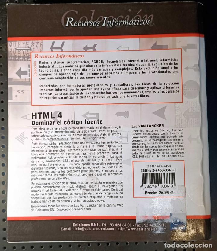 Libros de segunda mano: Libro: HTML 4, Dominar el C&oacute;digo Fuente - Foto 3