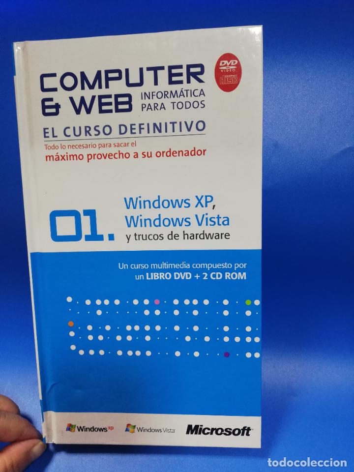 Libros de segunda mano: COMPUTER & WEB. EL CURSO DEFINITIVO. N&ordm; 1. 2008. PAGS. 90. LIBRO DVD + 2 CD ROM. - Foto 1