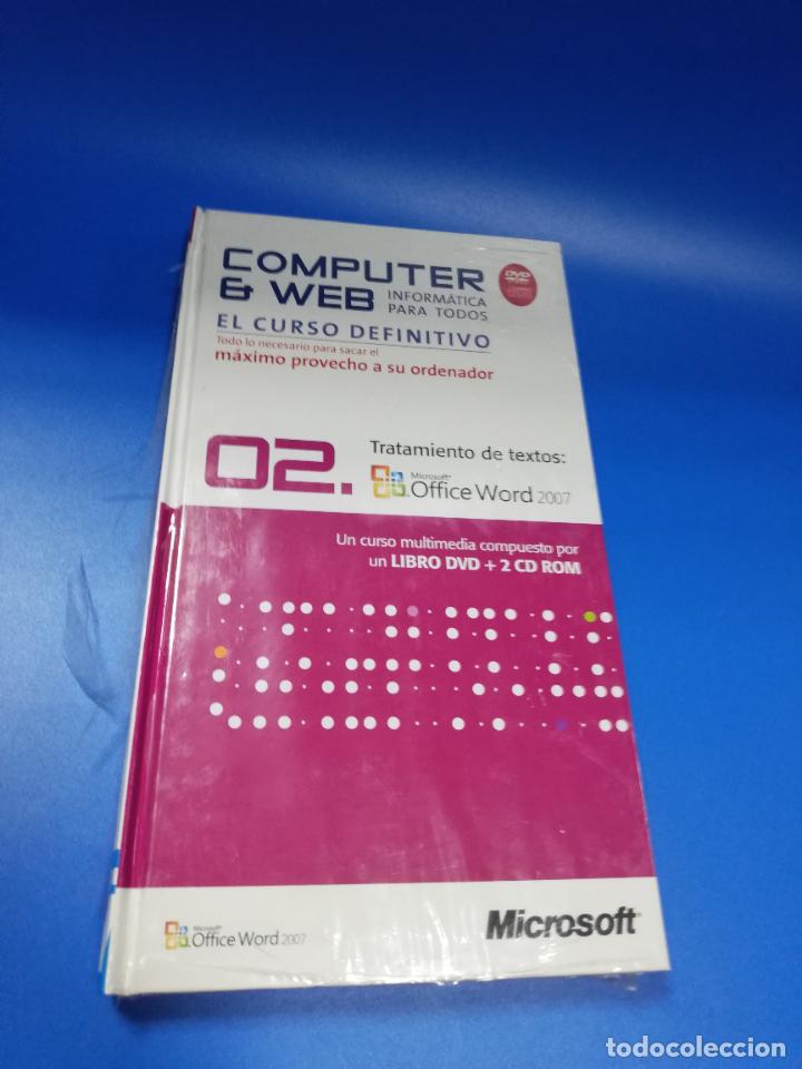Libros de segunda mano: COMPUTER & WEB. EL CURSO DEFINITIVO. N&ordm; 02. 2008. NUEVO PRECINTADO. LIBRO DVD + 2 CD ROM. - Foto 1