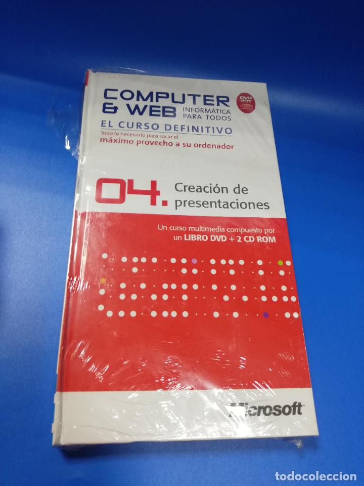 Libros de segunda mano: COMPUTER & WEB. EL CURSO DEFINITIVO. N&ordm; 04. 2008. NUEVO PRECINTADO. LIBRO DVD + 2 CD ROM. - Foto 1