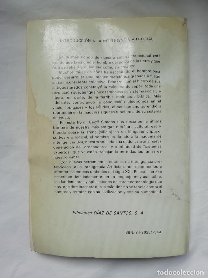 Libros de segunda mano: Introducci&oacute;n a la Inteligencia Artificial - G. L. Simons - Foto 5