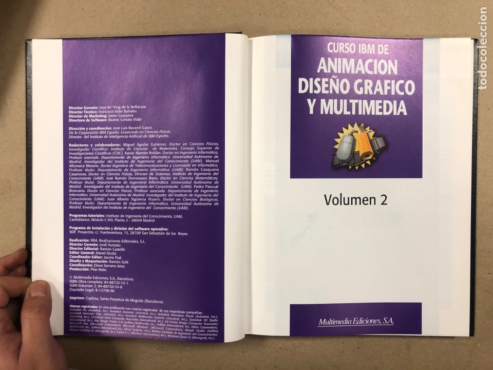 Libros de segunda mano: CURSO IBM DE ANIMACIÓN, DISEÑO GRÁFICO Y MULTIMEDIA. 5 TOMOS. MULTIMEDIA EDICIONES 1996. - Foto 8 - 265375964